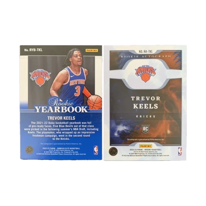 PANINI Trevor Keels 22 23 Rising Stars Knicks Card 16/99+Patch 15/25 Basketball Card Product Access Sports Cards 2 Pcs-1