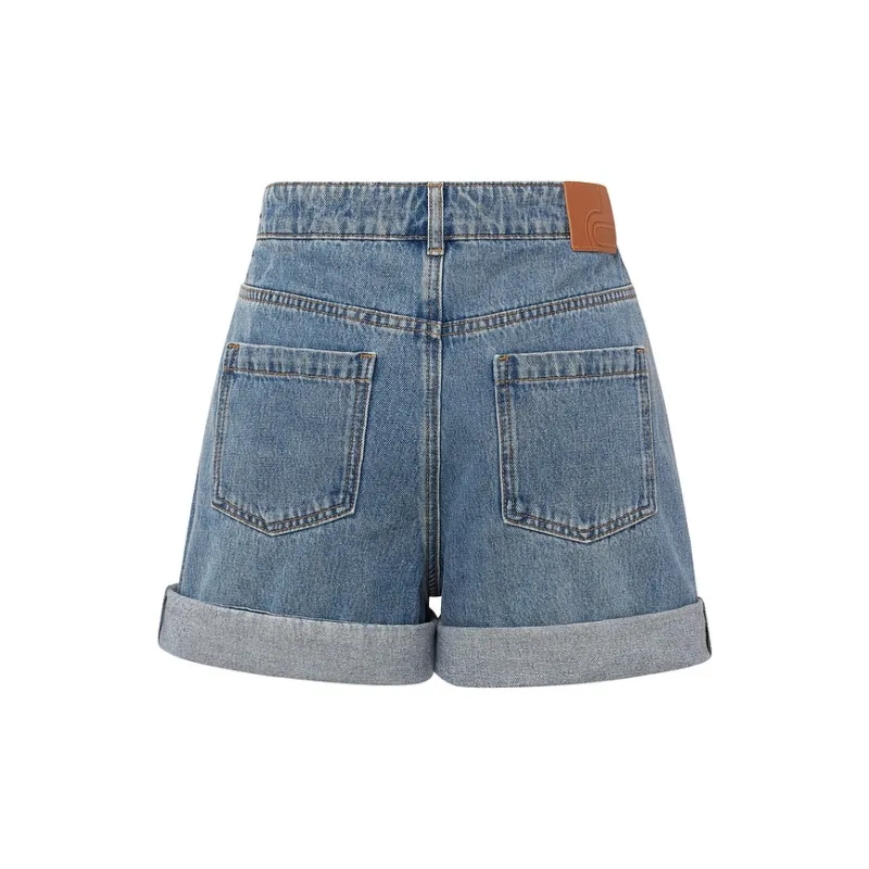 D'zzit Casual Shorts Women's Blue-1