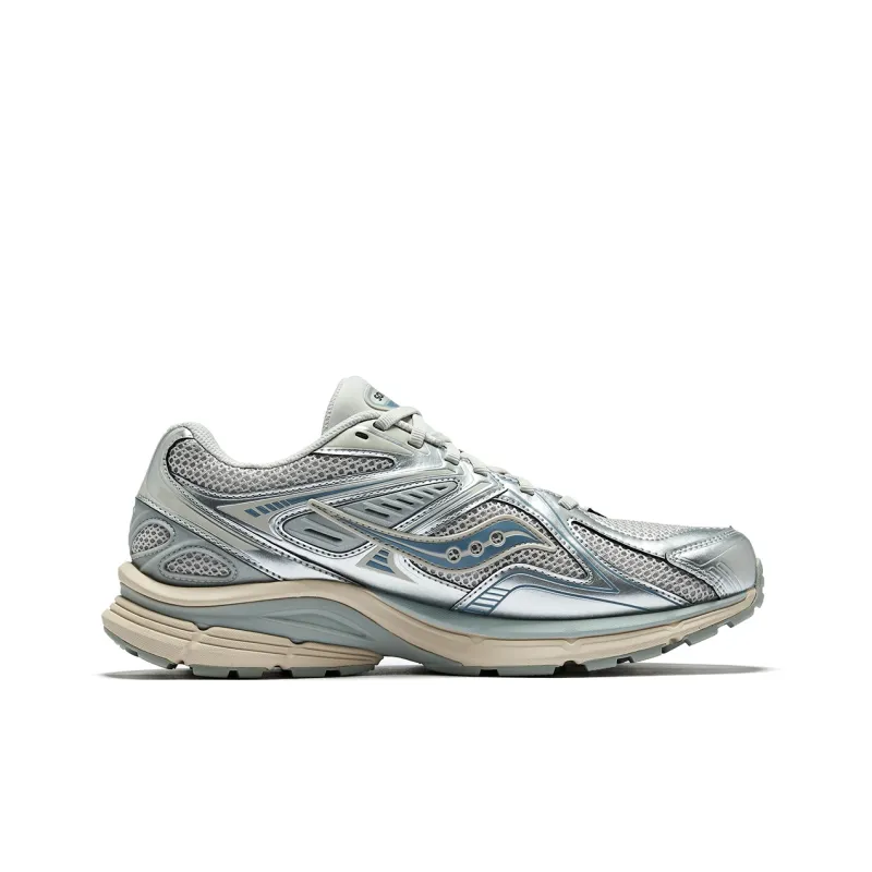 Saucony Kinvara 4 Slip Resistant Breathable Low Top Running Shoes Unisex Gray Silver Blue-1