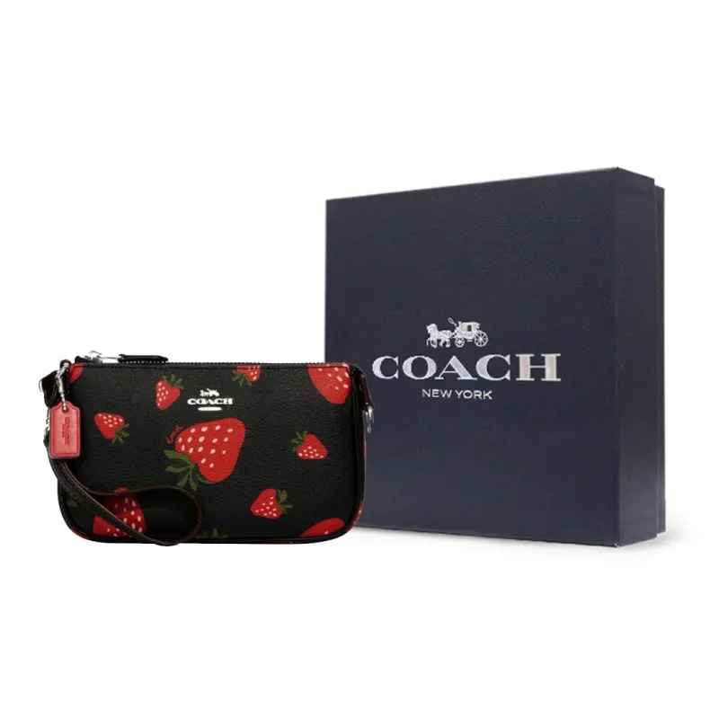 COACH Nolita Canvas With Leather Mahjong Bag Shoulder Bag Handbag Shoulder Bag Small Size Women's Black-7
