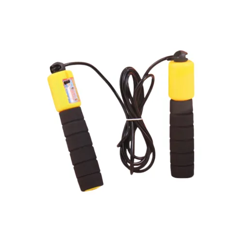 AMYUP Fitness Training Mechanical Counting Jump Ropes Fitness Crowd Foam PVC Controller, Nylon Rope PVC Rope 2.87m