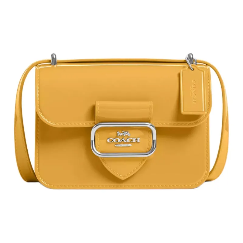 COACH Morgan Jelly Shoulder Bag Crossbody Bag Small Size Women's Silver & Honeycomb Yellow-0