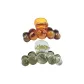 Dz715 Transparent Amber+Dz715 Transparent Gray Green