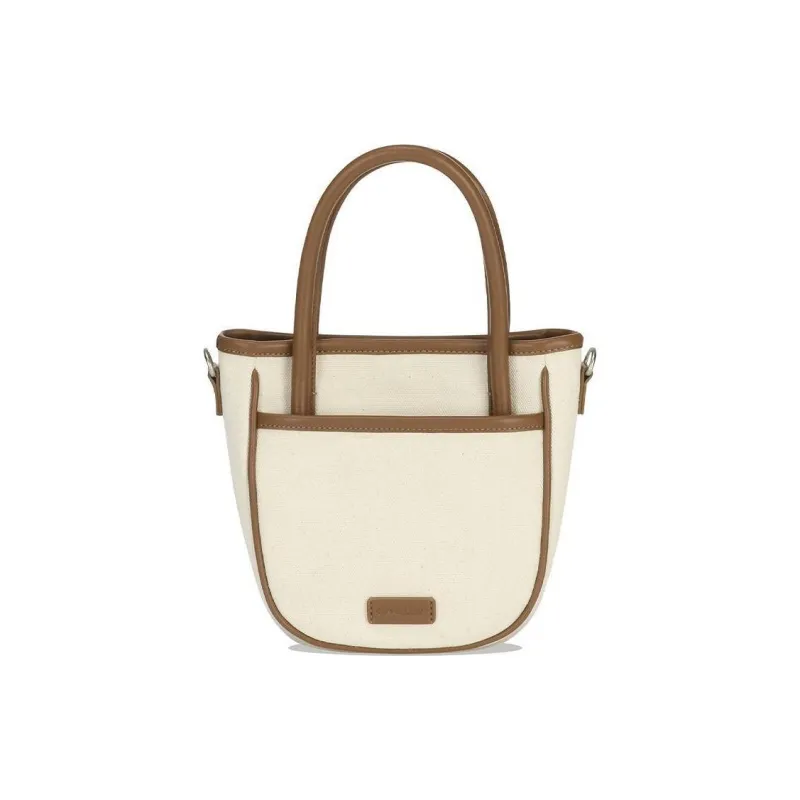 COVERNAT Cotton Tote Bag Shopping Bag Shoulder Bag Handbag Medium Size Women's Brown-1