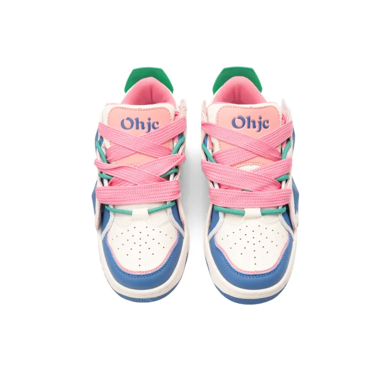 OHJC Slip-Resistant Cushioning Wear-Resistant Lightweight Breathable Low-Top Skateboard Shoes Unisex-13