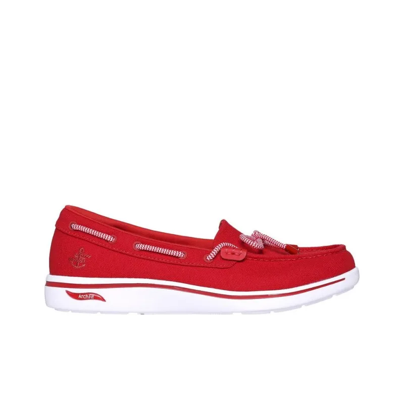 Skechers ARCH FIT UPLIFT - Laguna Anti-Slip Wear-Resistant Low-Top Casual Shoes Women's Red-1