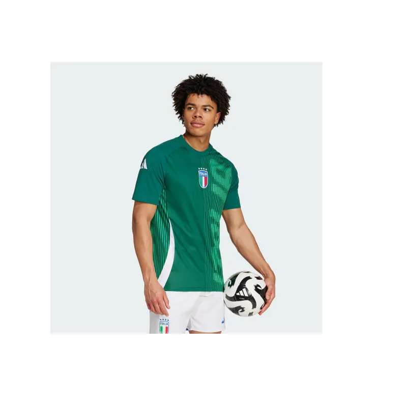 Adidas ITALY PRE MATCH JERSEY Soccer Jerseys Men's Dark Green-6