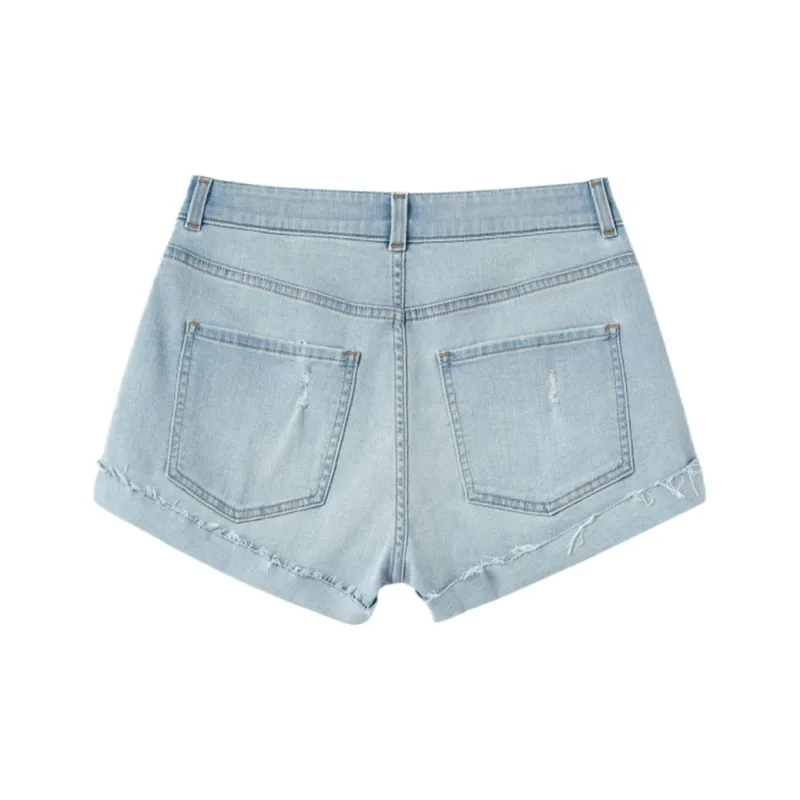 GAP Denim Shorts Women's Dark Blue-3