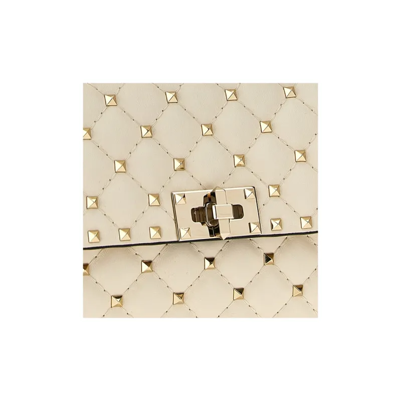Valentino Lambskin Portable Crossbody Bag Shoulder Bag Women's White-2