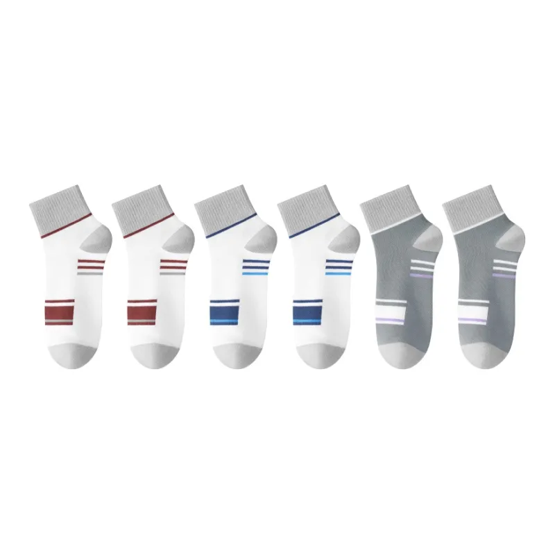 H YXIANG Mid Calf Socks Men's 6 Pack-5