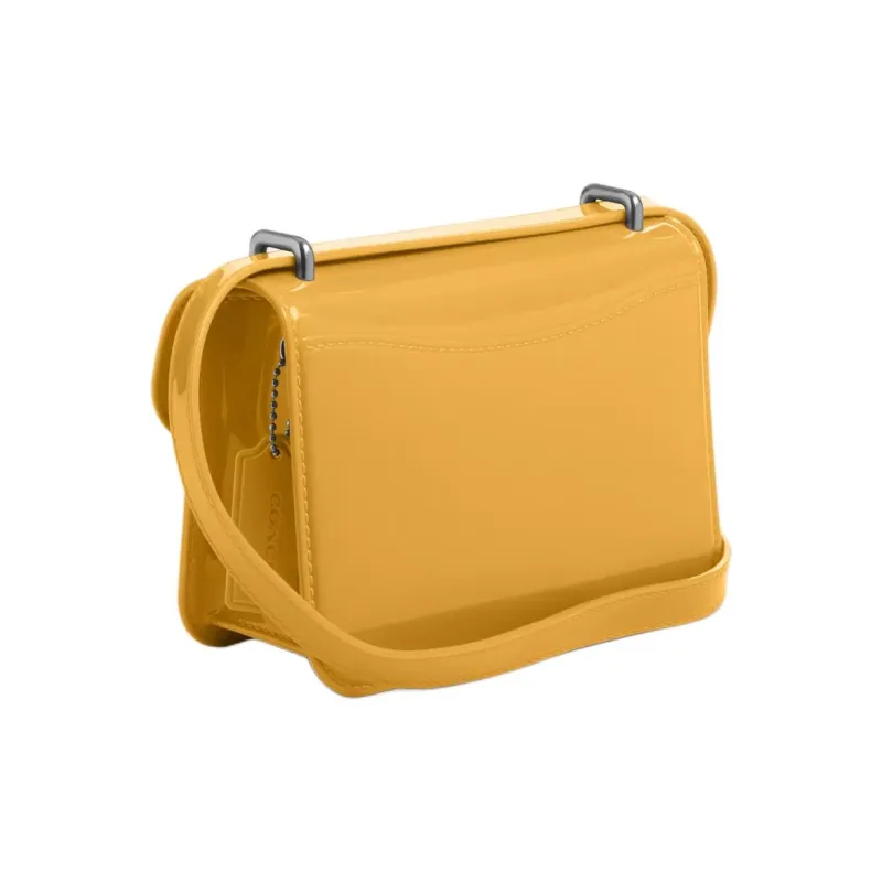 COACH Morgan Jelly Shoulder Bag Crossbody Bag Small Size Women's Silver & Honeycomb Yellow-1