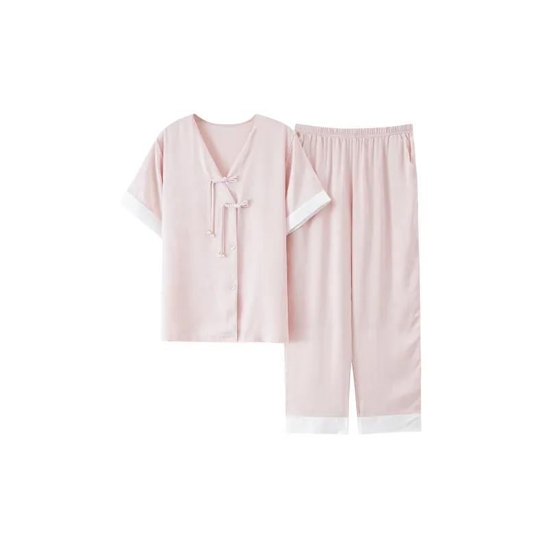 The Story Of The Flower Season Pajama Set Women's Pink-0