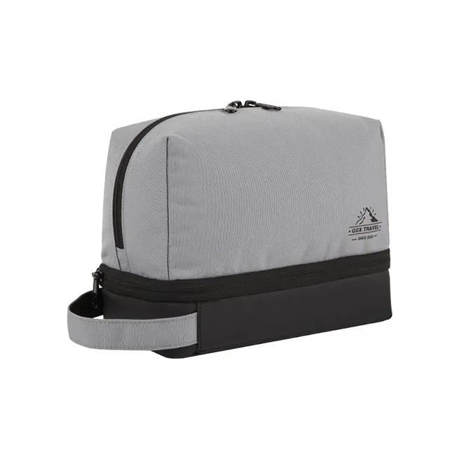 GOX Canvas Sports Single Layer Canvas Bag Toiletry Bag Unisex Ecru Khaki Gray Orange-6