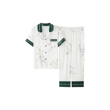 The Story Of The Flower Season Pajama Set Women's White