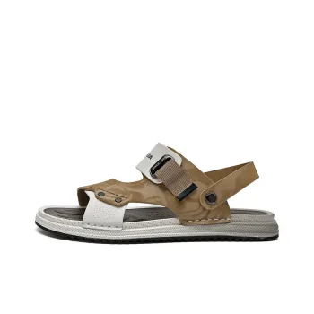 G.N.SHIJIA Beach Sandals Men White Black/White Brown