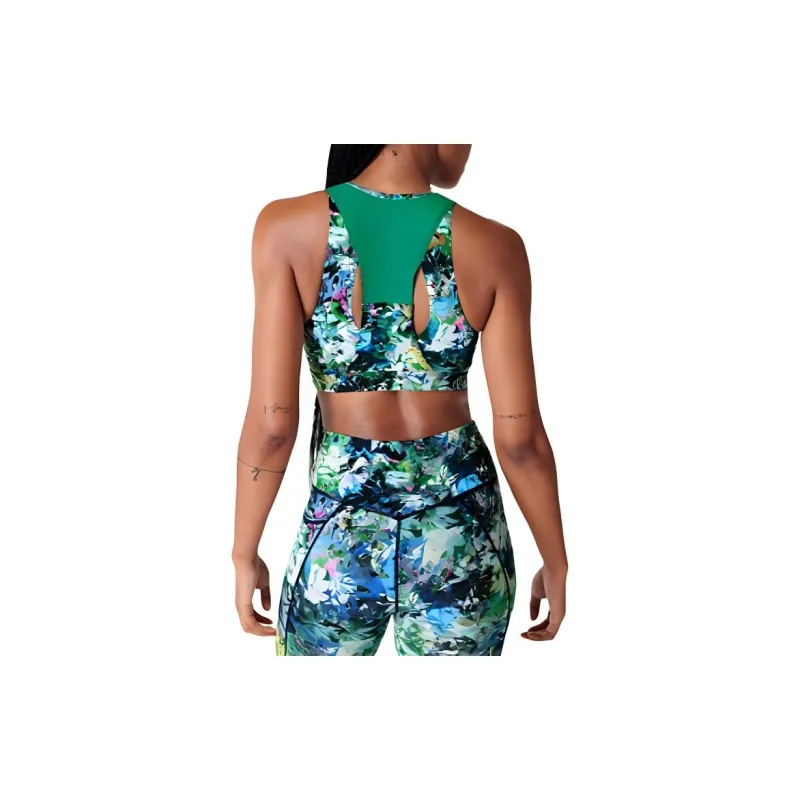 Sweaty Betty Sports Underwear Women's Green Textured Print-1