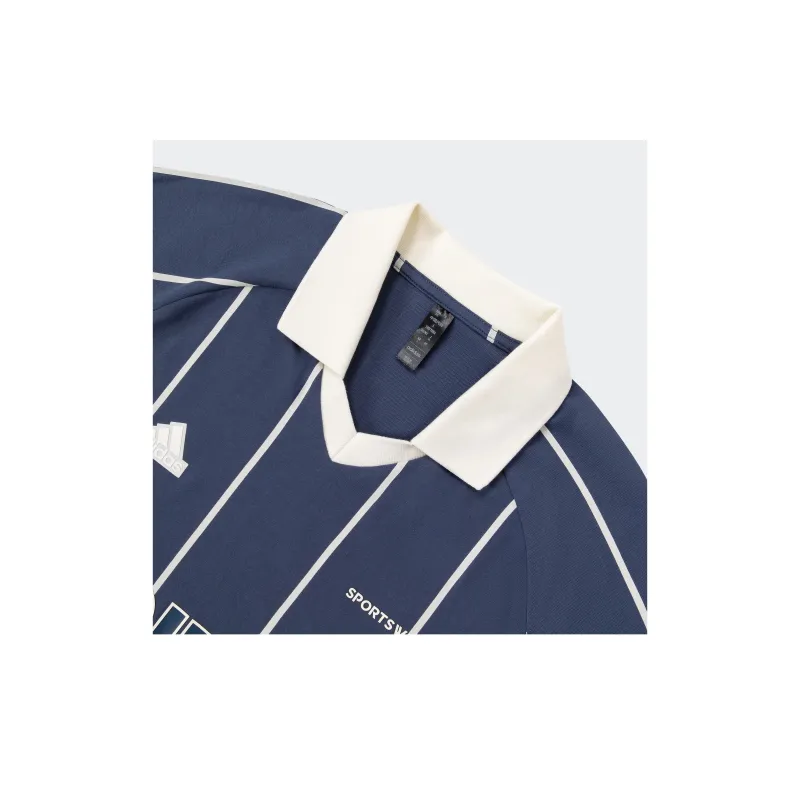 Adidas Polo Shirt Men's Ink Blue/Jade White-9