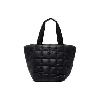 Lululemon Nylon With Polyester Tote Bag Shopping Bag Shoulder Bag Handbag Regular Women's Black