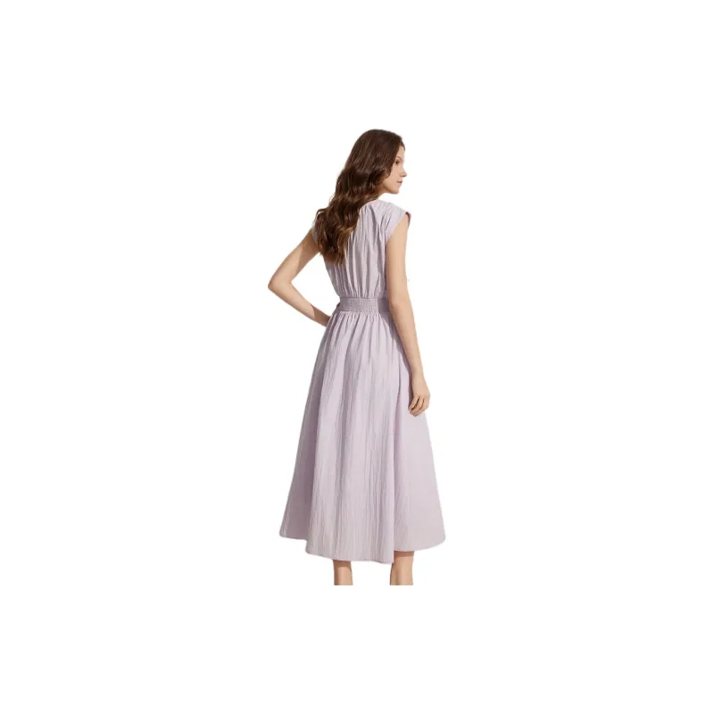 ELLE Sleeveless Dress Women's Purple-1