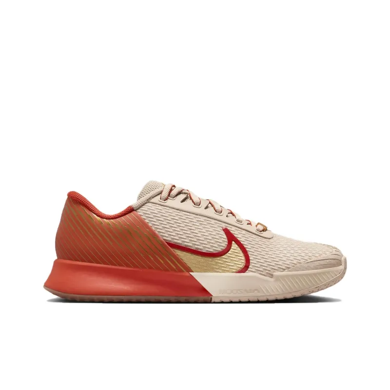 Nike Court Vapor Pro 2Premium Slip Resistant, Abrasion Resistant, Rebound Resistant Low Top Tennis Shoes Women's Umber-1