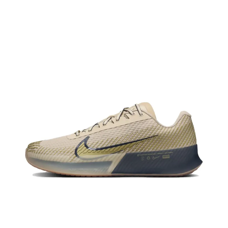 Nike Court Vapor 11 Hc Premium Sanddrift Thunder Blue Gum Medium Brown Metallic Gold-0