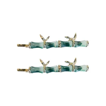 MAGICPOLE Alloy Resin Hair Clips Women's Green