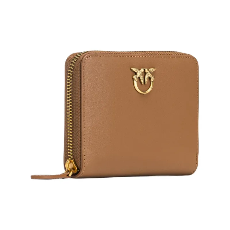 PINKO Taylor Leather Wallet Women's Brown-1