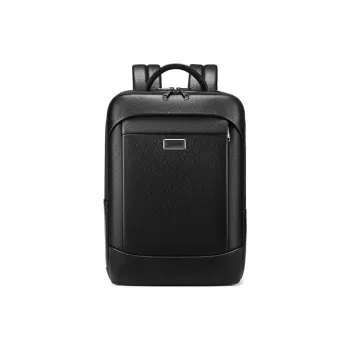 DOSRFINI Cow Leather Backpack Large Size Men's Black
