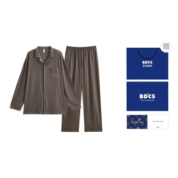 Peninsula City Pajama Set Men's Dark Gray Gift Box Set