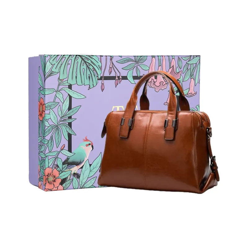 TTaG．baG Waxed Cow Leather Handbag Women's-1