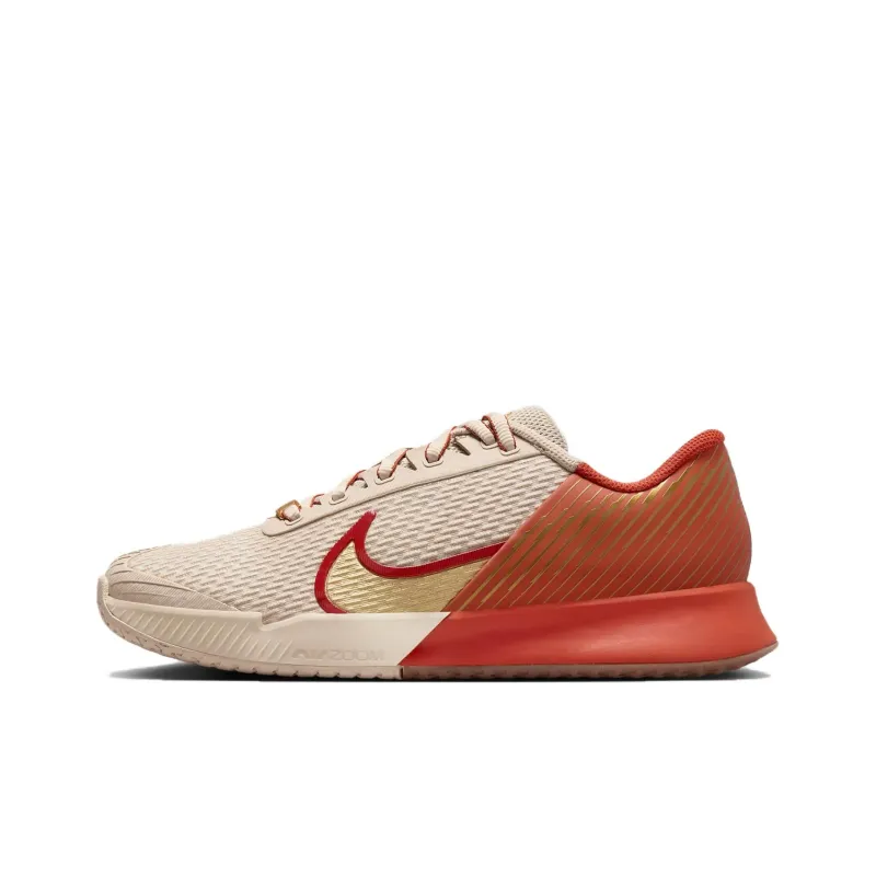 Nike Court Vapor Pro 2Premium Slip Resistant, Abrasion Resistant, Rebound Resistant Low Top Tennis Shoes Women's Umber-0