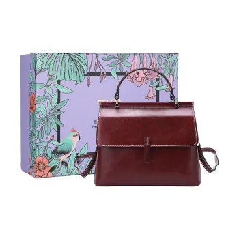 TTaG．baG Cow Leather Shoulder Bag Regular Women's Burgundy/Coffee/Black/Brown