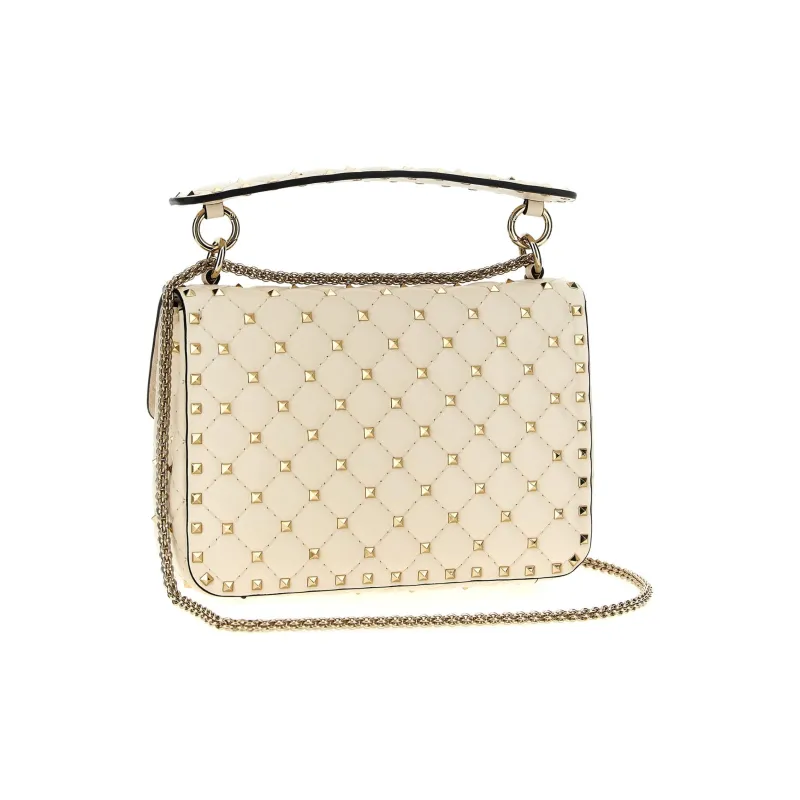 Valentino Lambskin Portable Crossbody Bag Shoulder Bag Women's White-1