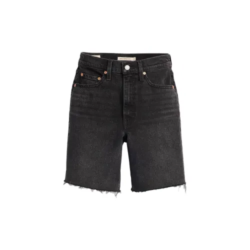 Levis Denim Shorts Women's Black