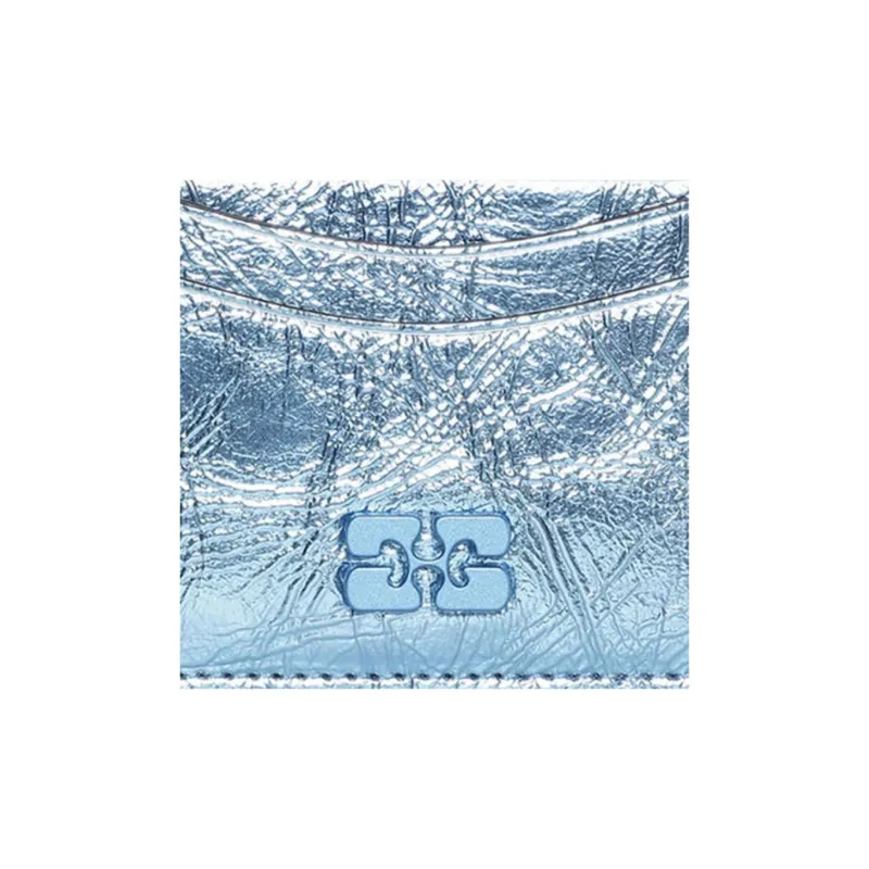 GANNI Bou Metallic Card Holder-1