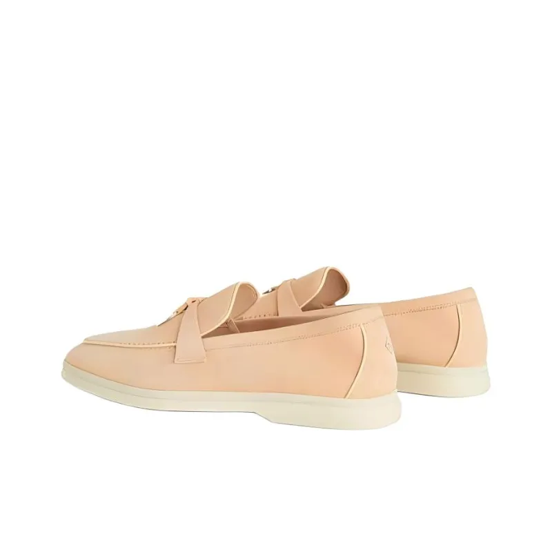 Loro Piana Summer Charms Walk Loafers Women's Pink-4