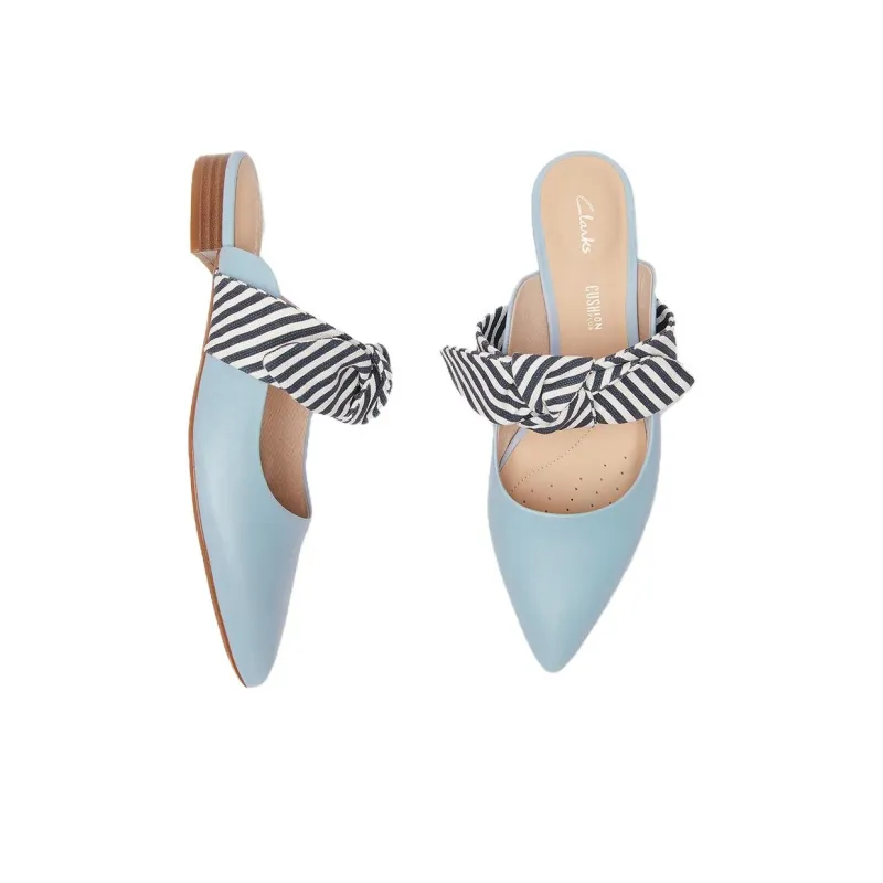 Clarks EVA Wrap toe Slippers Women's Light Blue-3