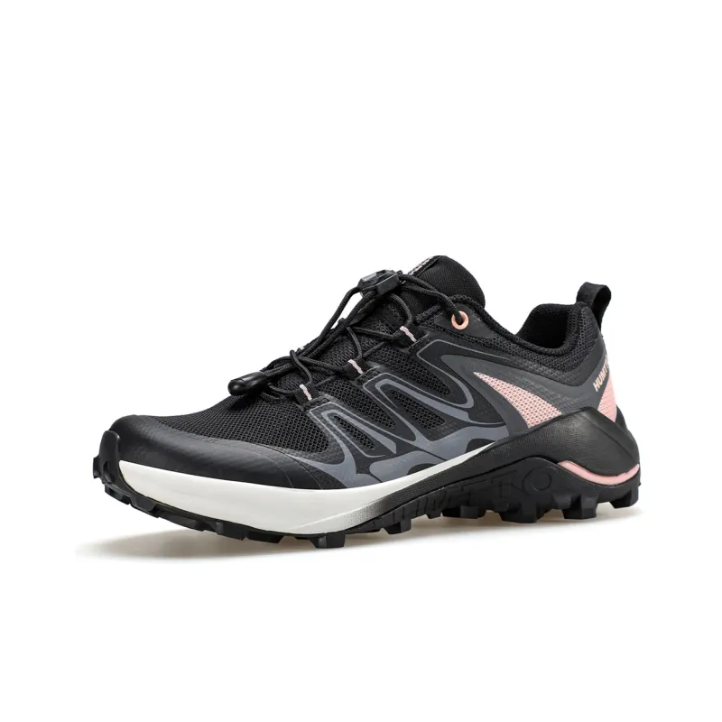 HUMTTO Anti Slip Wear Resistant Breathable Balance Impact Resistant Lightweight Low Top Trekking Shoes Women's Black-1
