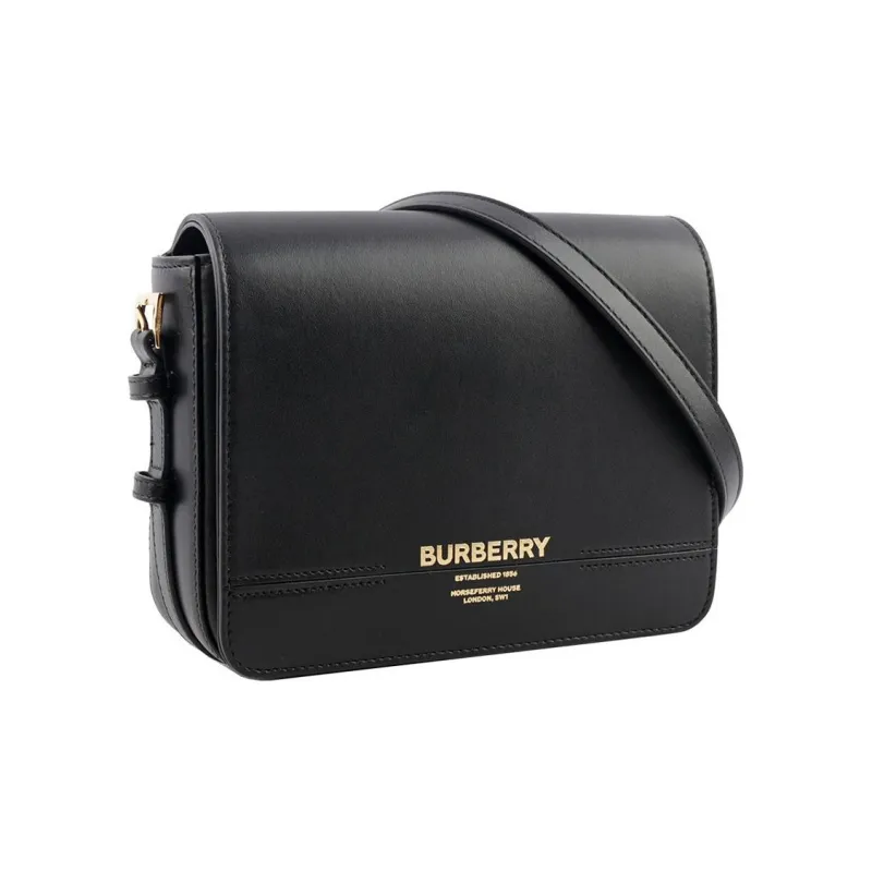 Burberry Calfskin Grace Bag Crossbody Bag Shoulder Bag Small Size Women's Black-2