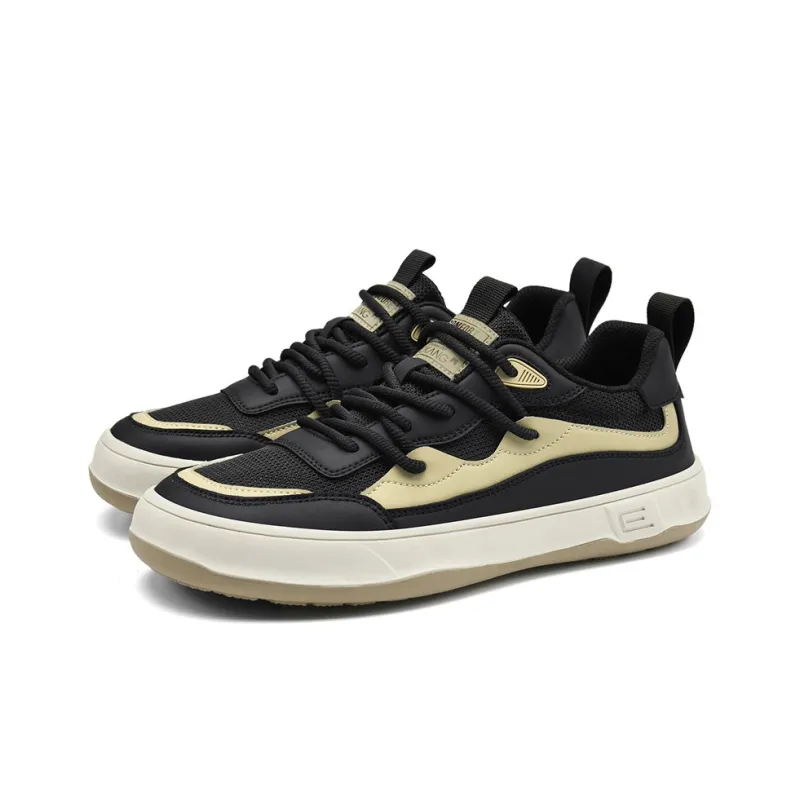 AOKANG Balanced Wear-Resistant Lightweight Slip-Resistant Low-Top Skateboard Shoes Men's Gray Green Exclusive Box-2