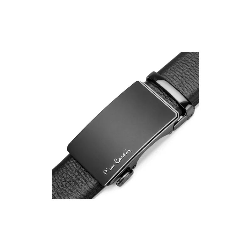 PIERRE CARDIN Genuine Cow Leather Automatic Buckle Father, Dad, And Father in Law Box Men's Width 3.5CM-17