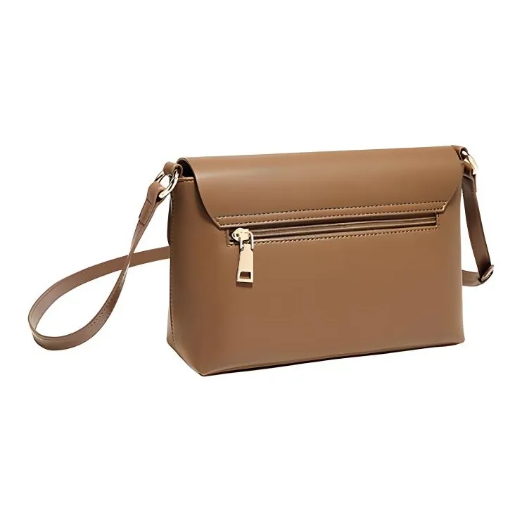 FOXER Cow Leather Premium Fashion Refined Summer Travel Women's Bag Regular Women's Milkshake White/Caramel-11