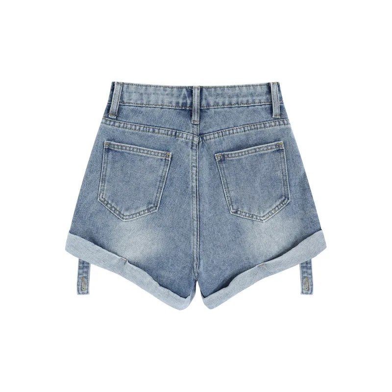 DGMZ SS24 Denim Shorts Women's Blue-1