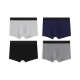 4 Pack (Black+Navy Blue+Light Heather Gray+Gray Blue)