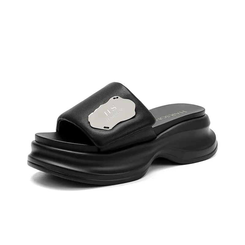 HARSON Metal Quick Dry Slide Slippers Women's-7