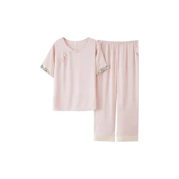 The Story Of The Flower Season Pajama Set Women's Pink