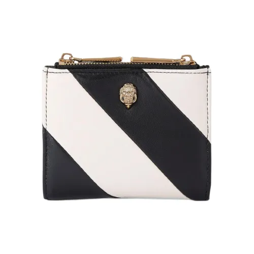 Kurt Geiger London Leather Card Holder Mini Women's Black & White