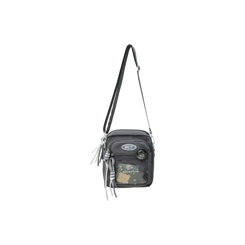 Alcohol Dragon Nylon Fabric Shoulder Bag Crossbody Bag Regular Unisex Black/White/Gray/Yellow/Blue/Purple-0