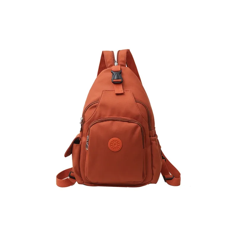 GKY Nylon Backpack Regular Unisex White/Orange/Black-6