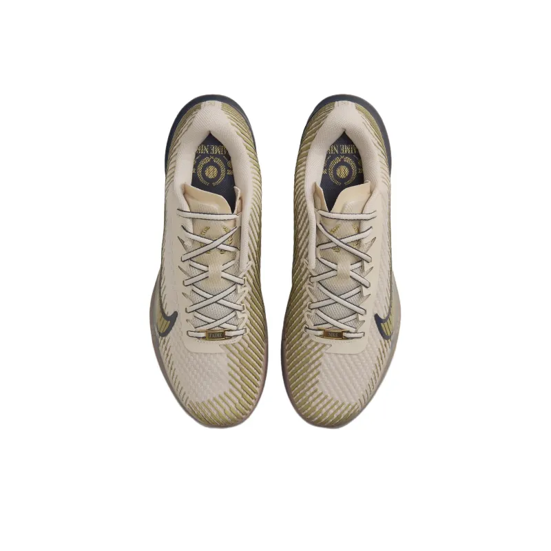 Nike Court Vapor 11 Hc Premium Sanddrift Thunder Blue Gum Medium Brown Metallic Gold-3